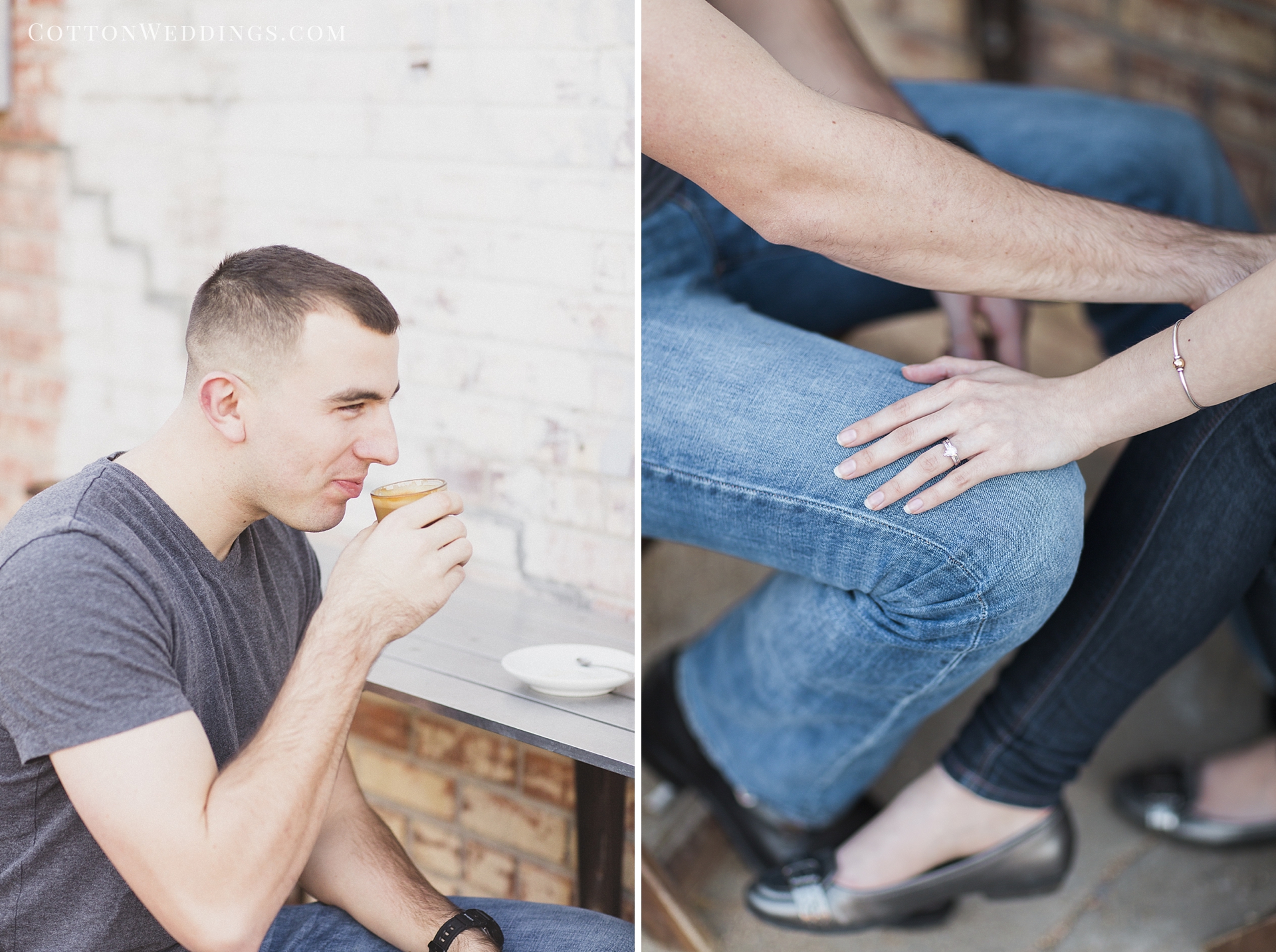 Houston Coffee Date Engagement Photography-19
