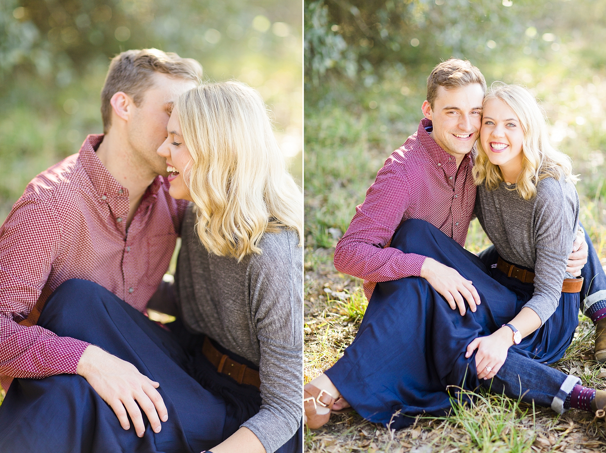 snuggly cute engagement photos
