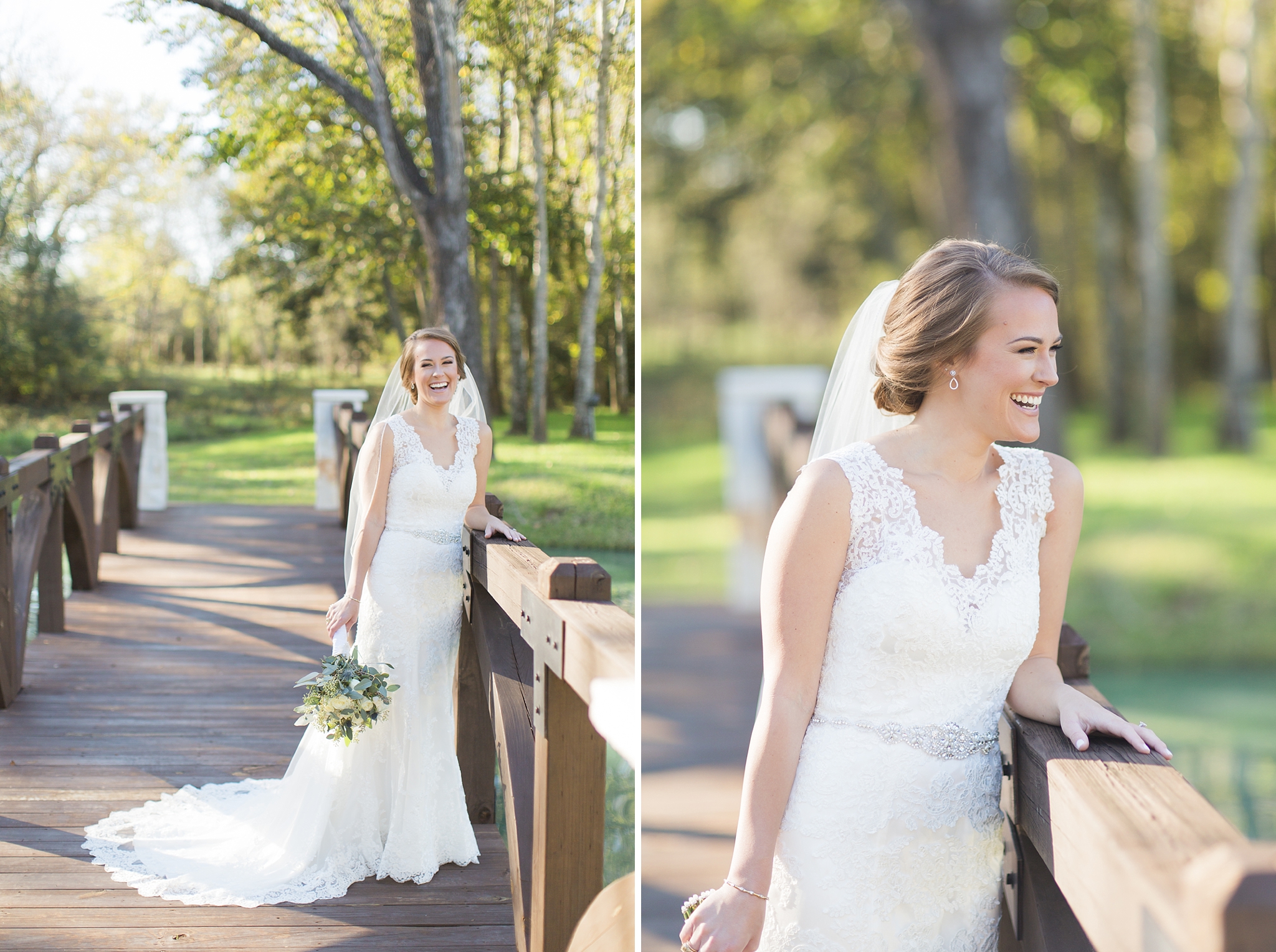 gorgeous laughing bride