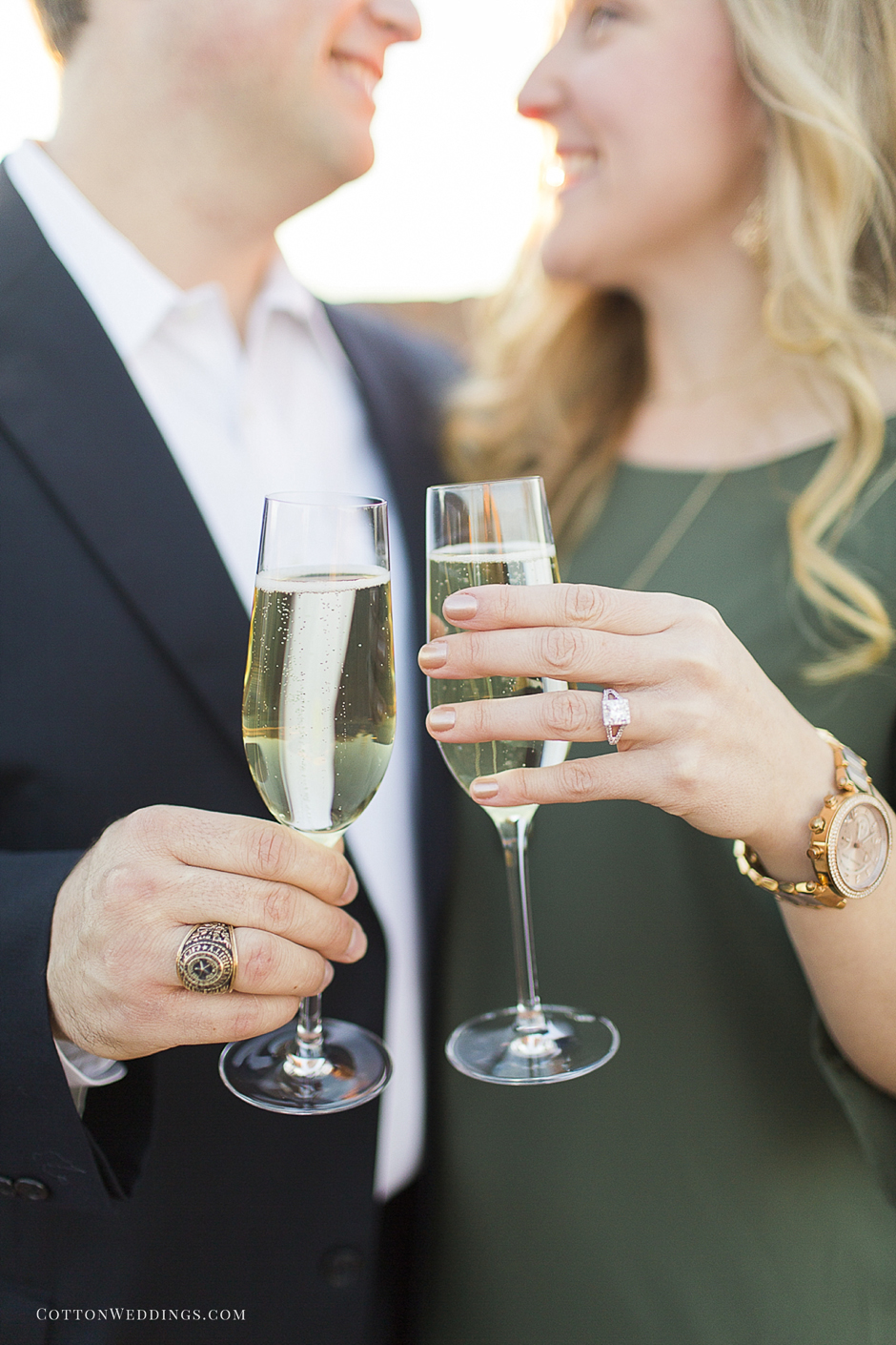 champagne toast engagement party
