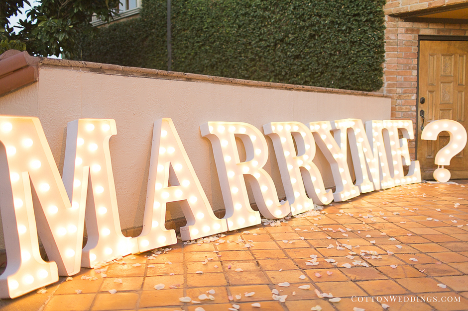 marry me marquee letters
