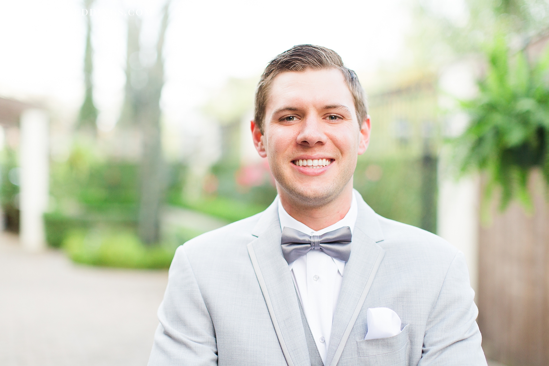 happy groom portrait
