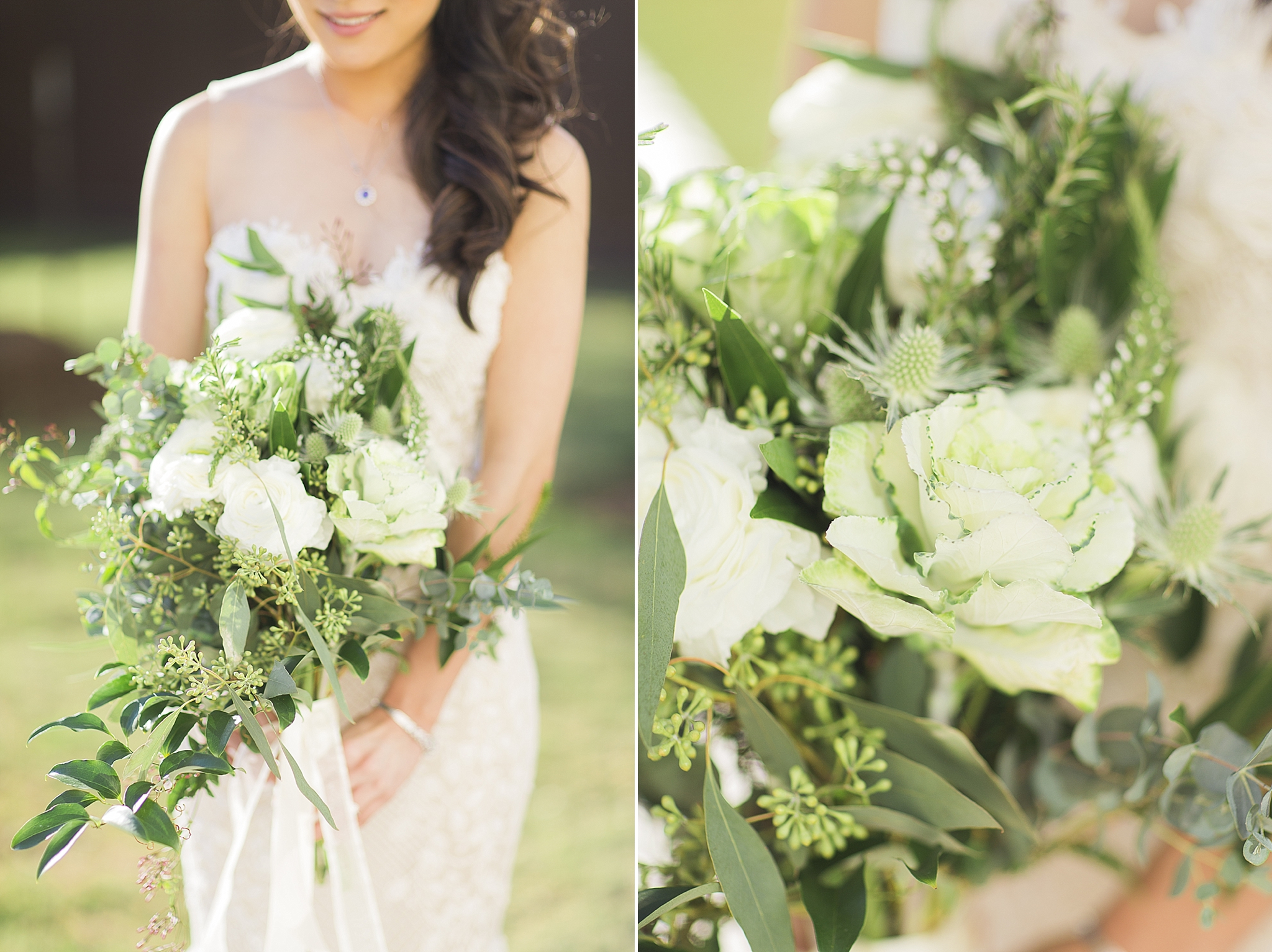 gorgeous bridal bouquet detail