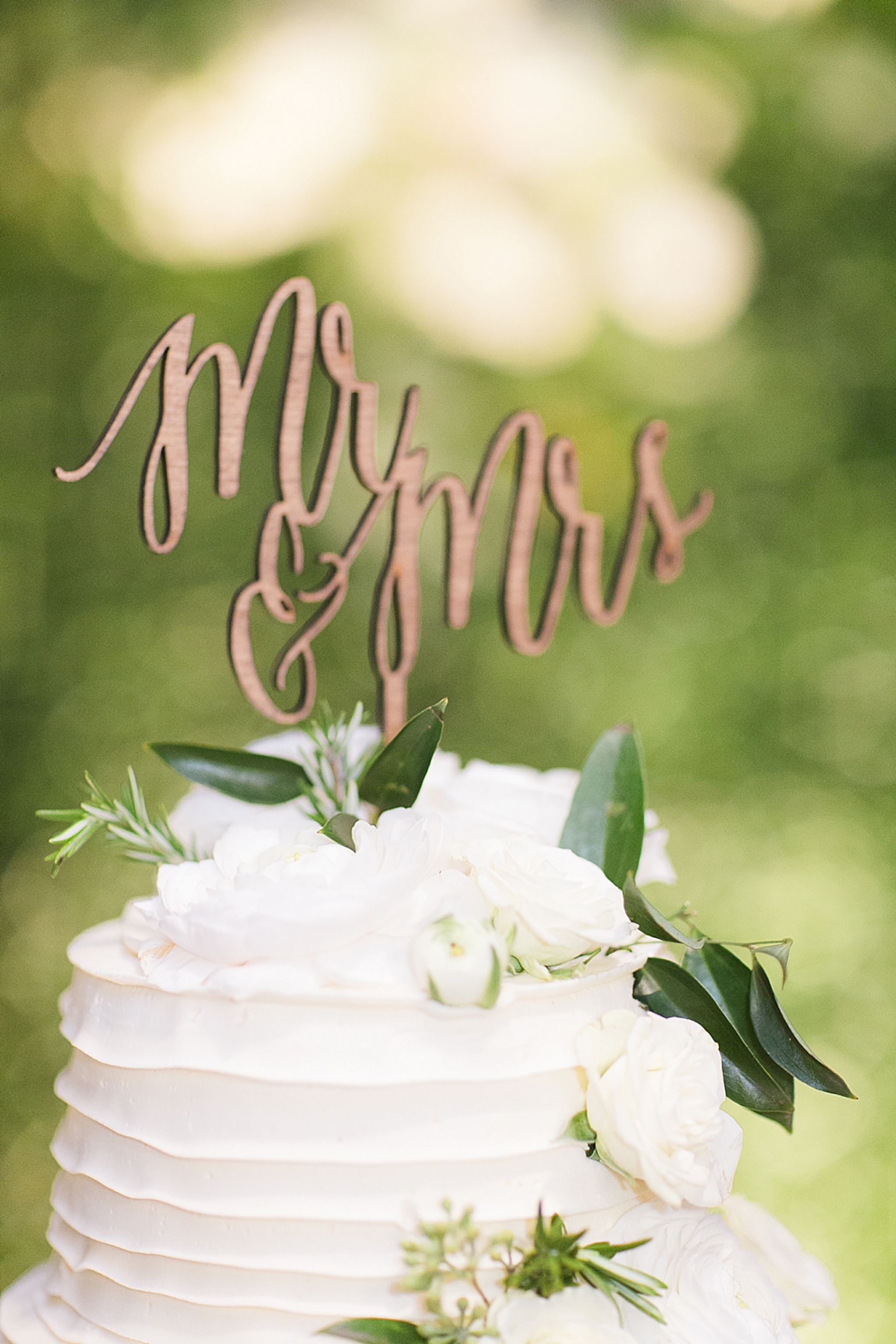 mr and mrs laser cut cake topper