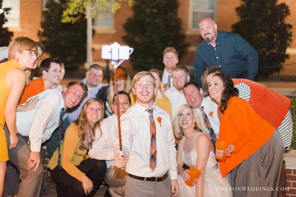 group selfie wedding