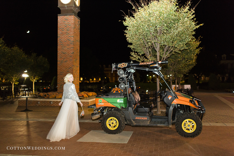 bride exit golf cart