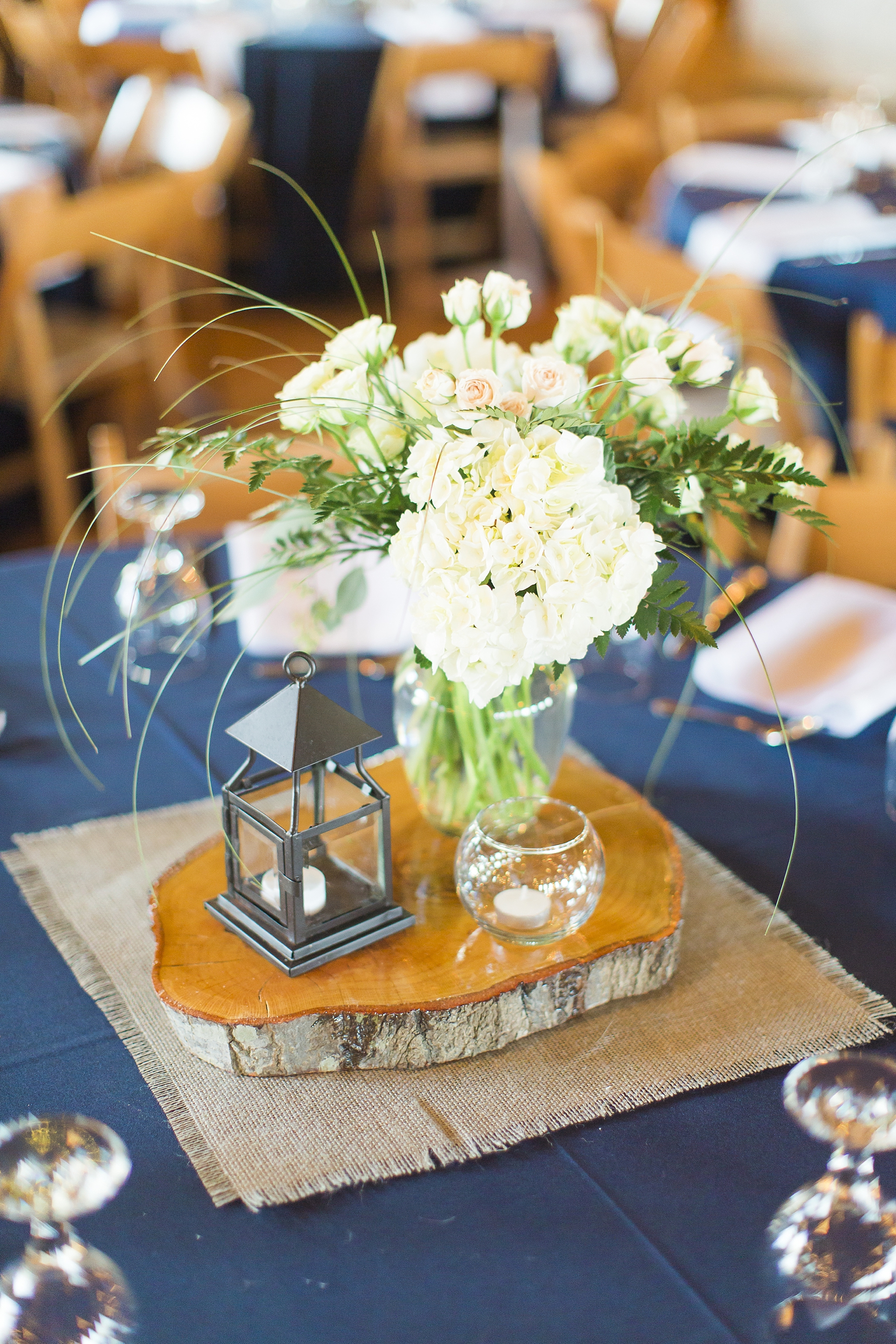 country rustic table floral arrangement