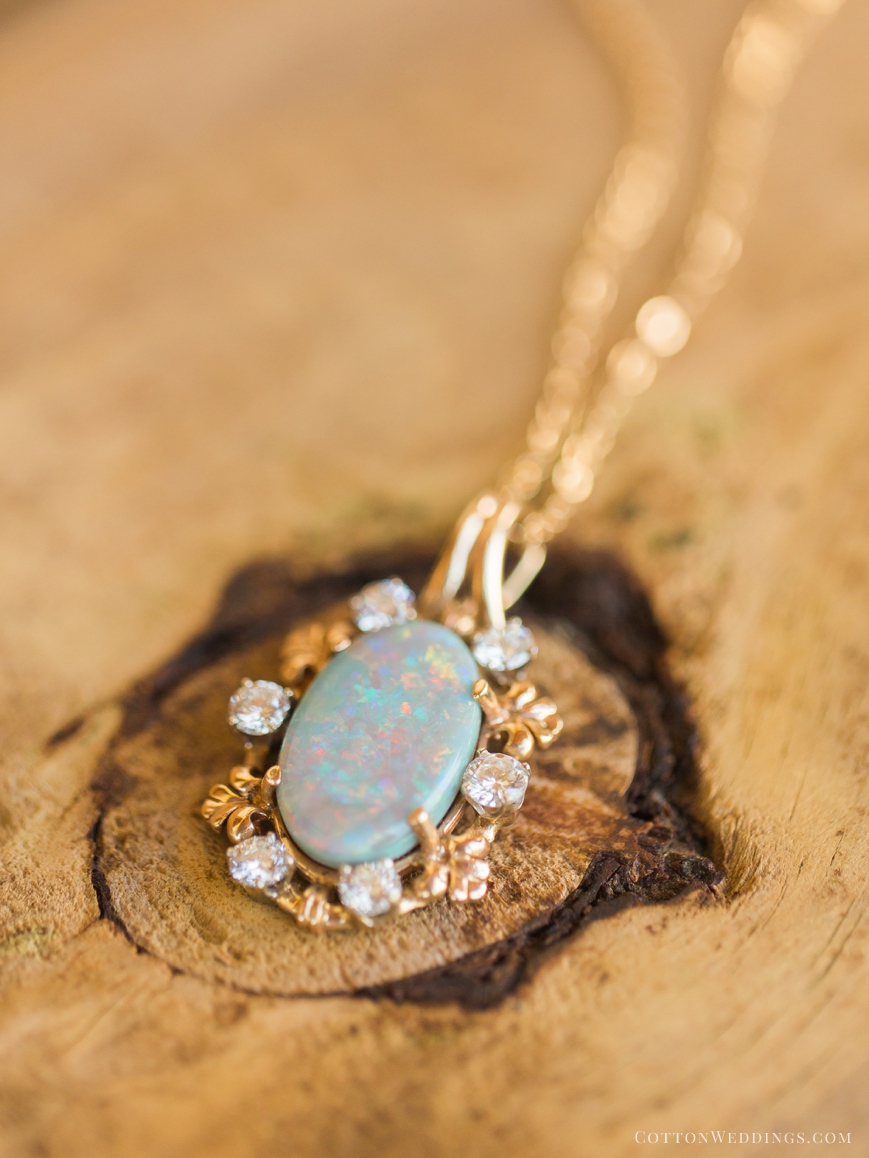 grandmother's opal necklace