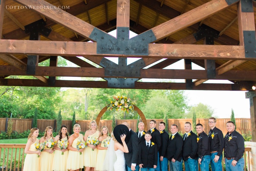 cute country wedding bridal party photo
