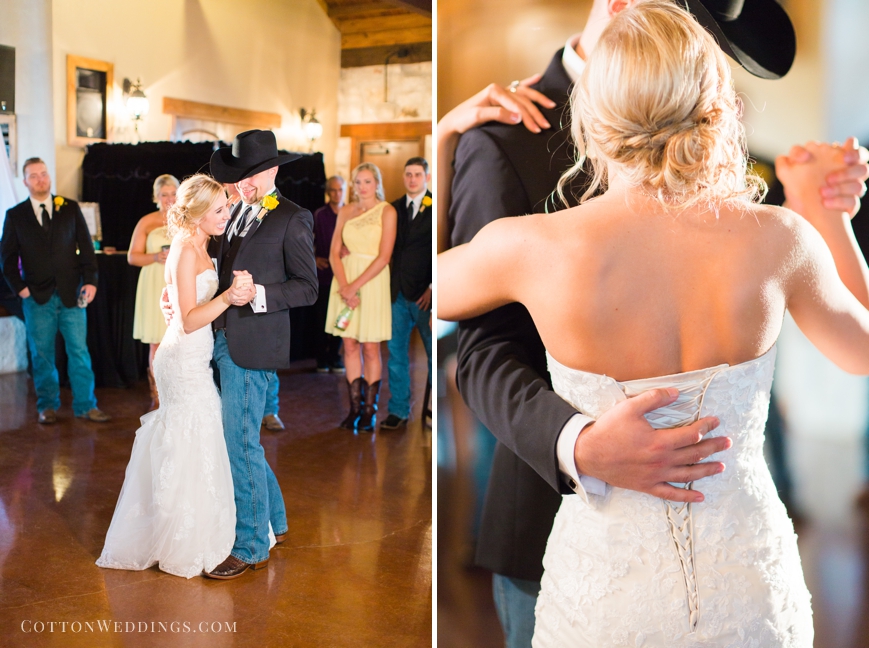 beautiful bride and groom's first dance