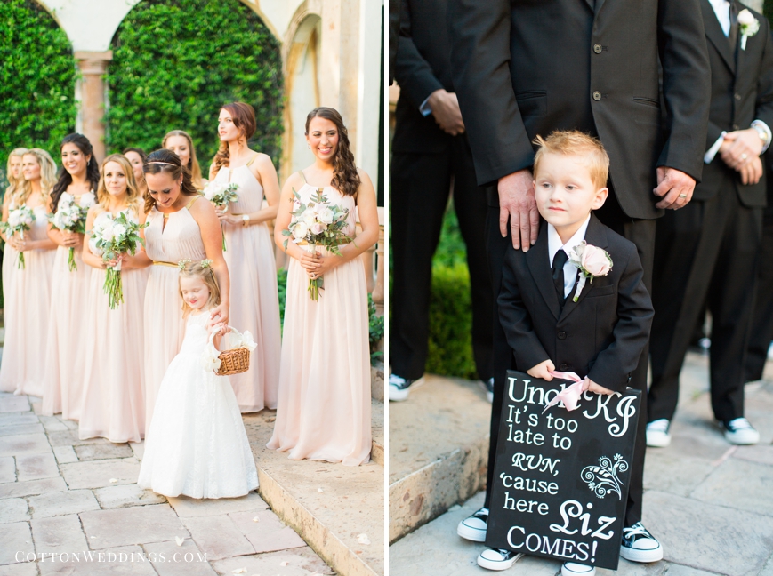 ring bearer it's too late to turn back sign