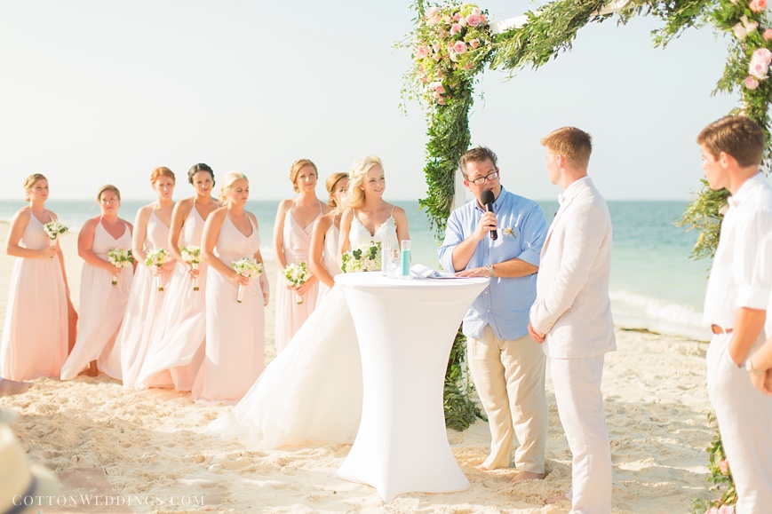 beach destination wedding at the Finest Playa Mujeres
