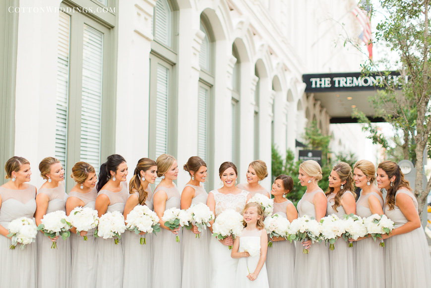 gray and white bridesmaid colors
