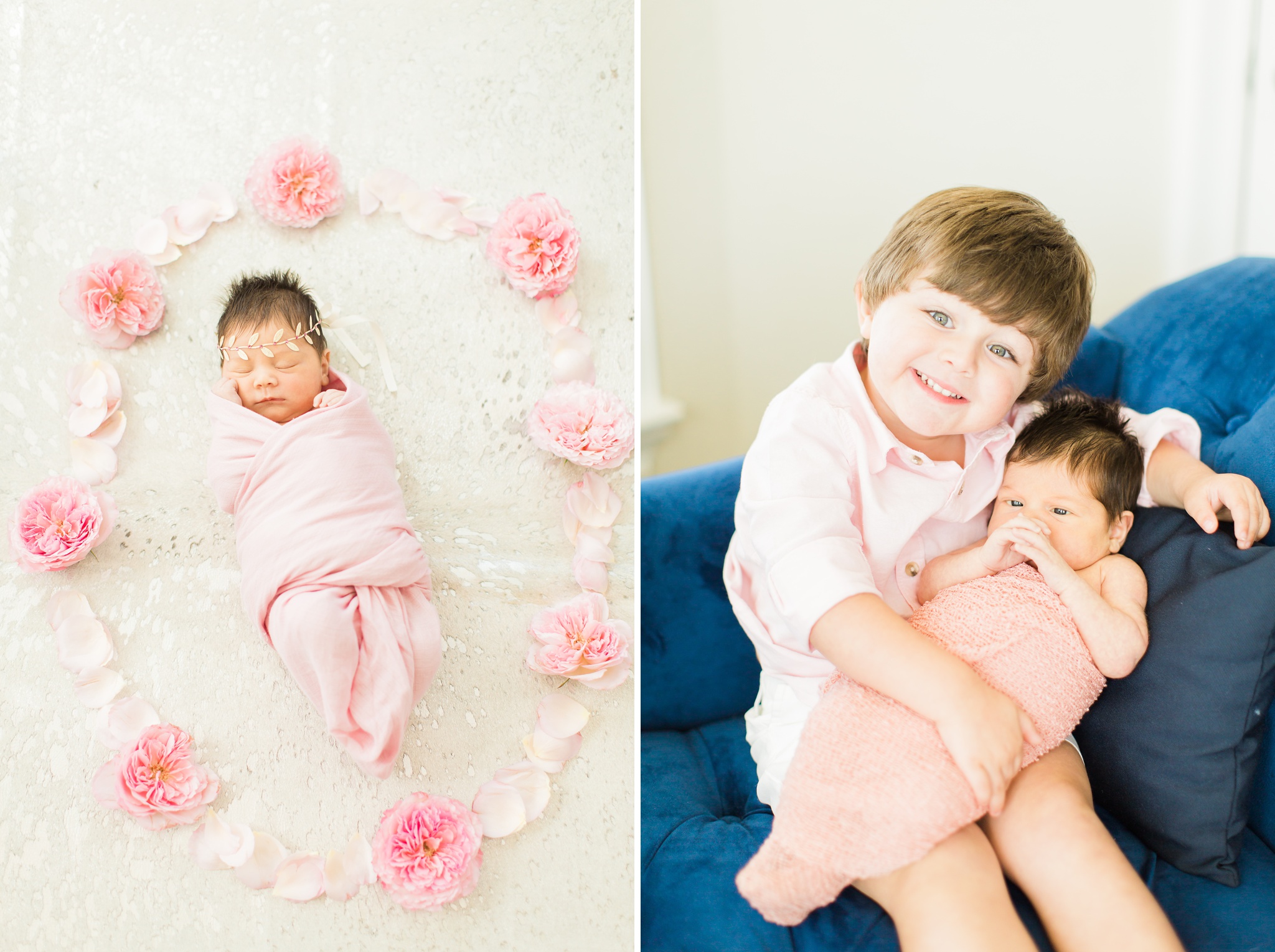 baby and big brother session