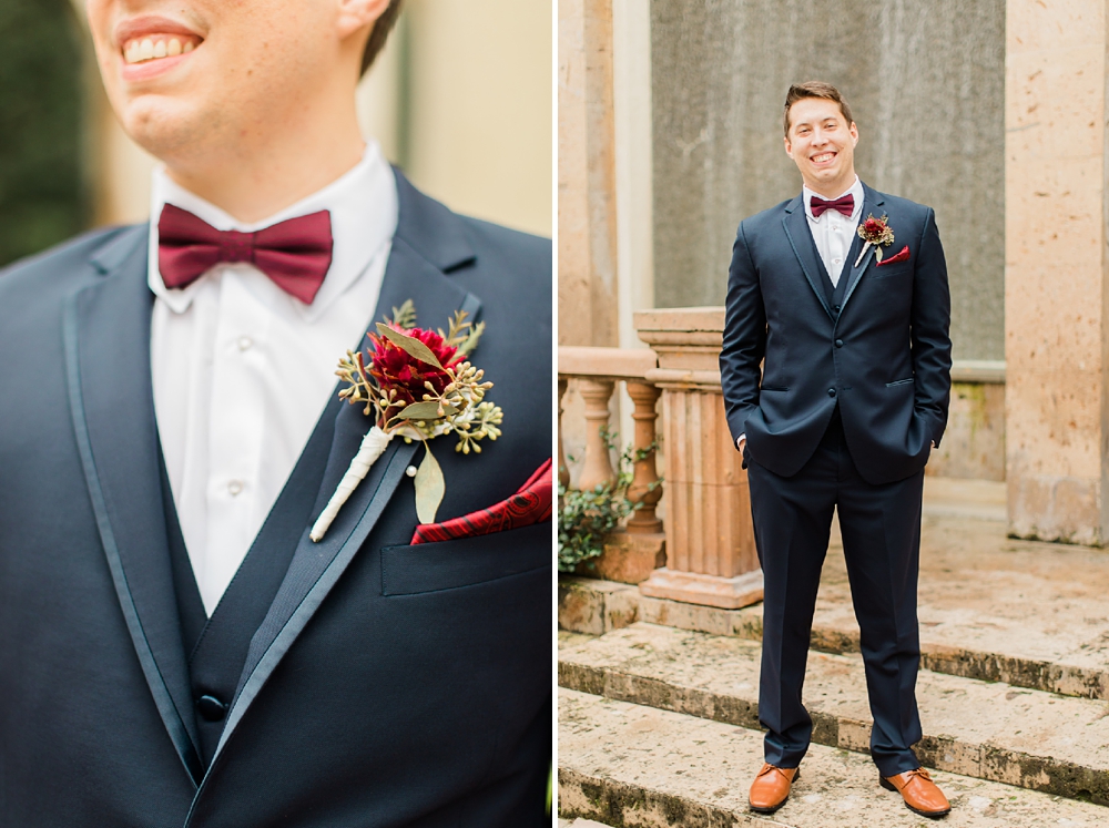 Groom outfit details