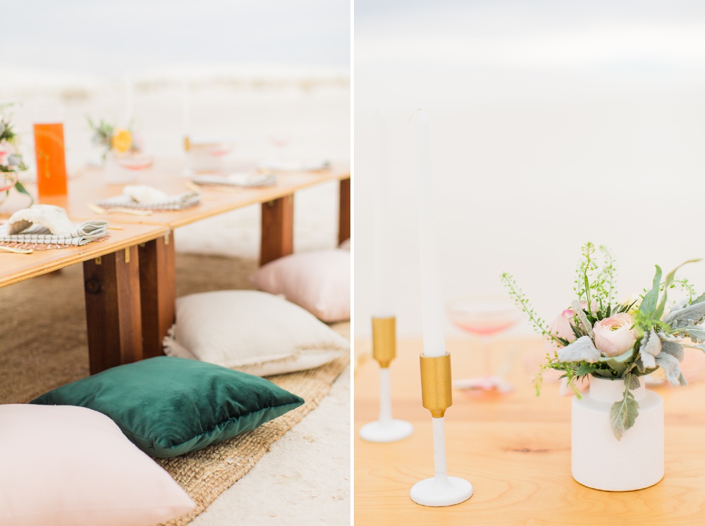White Sands Wedding Reception Details