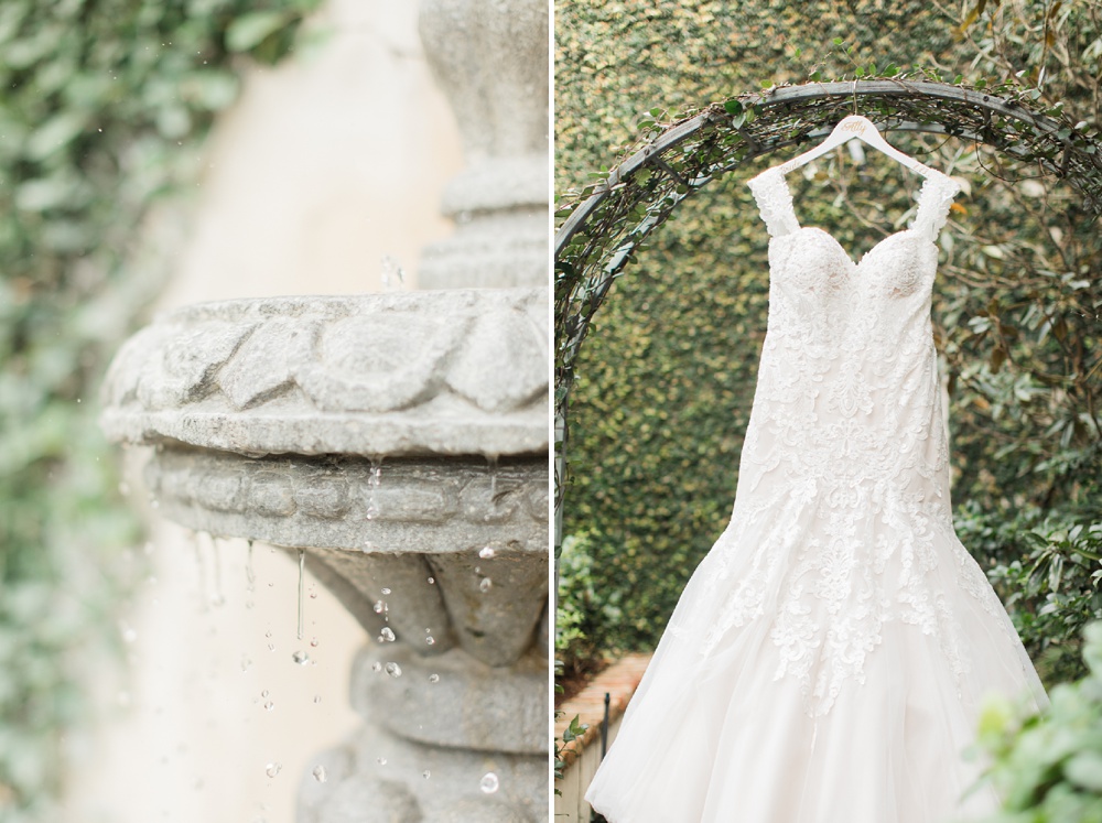 bride dress details