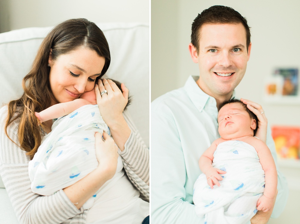 parents and newborn session