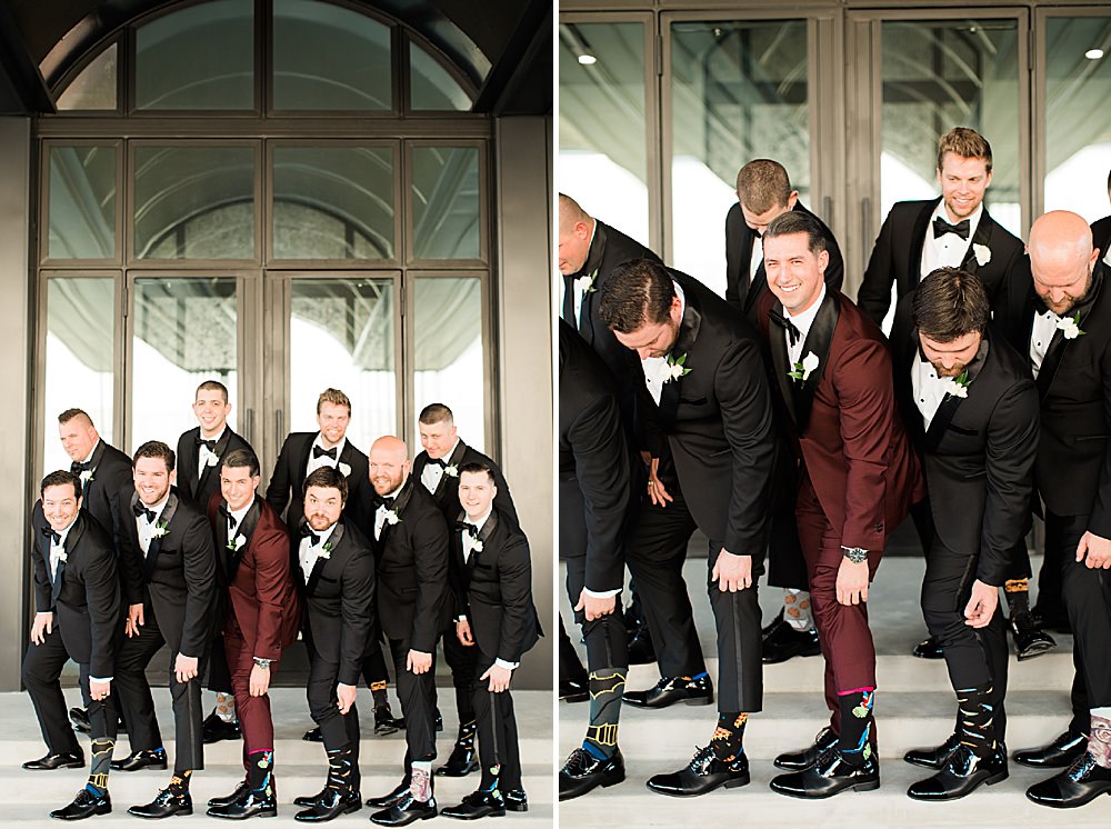 groom party photography