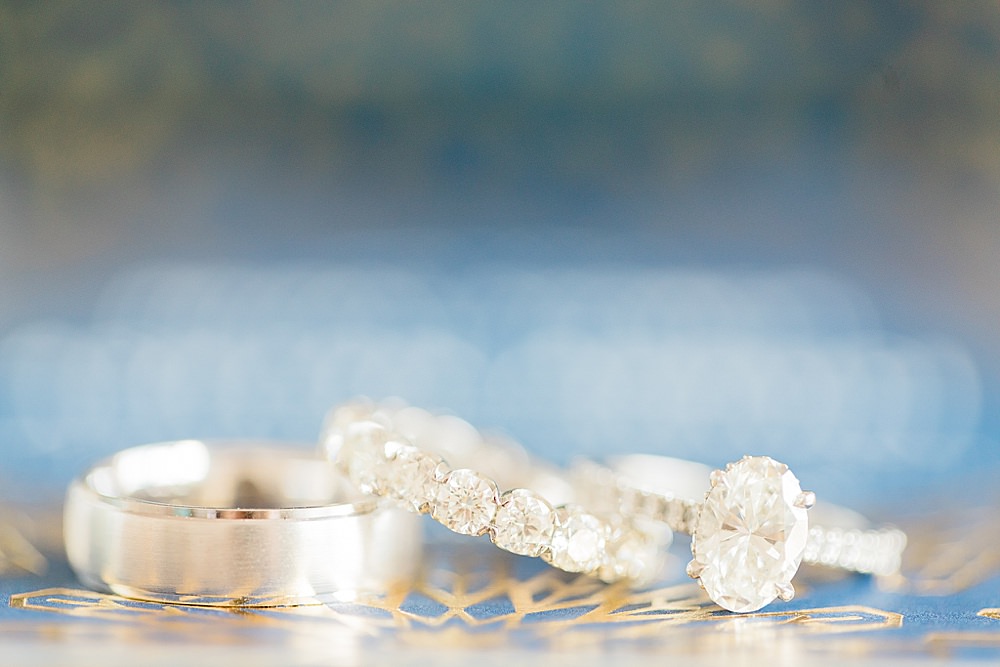wedding couple rings details