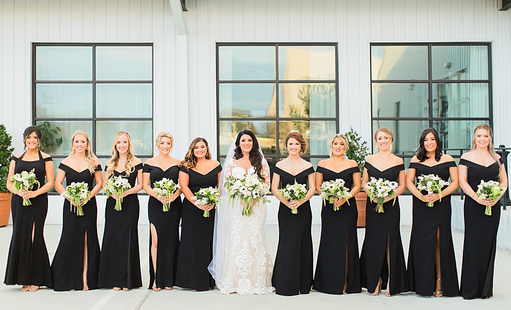 bride and bridal party photography