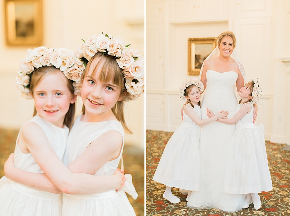 houston bride and flower girls