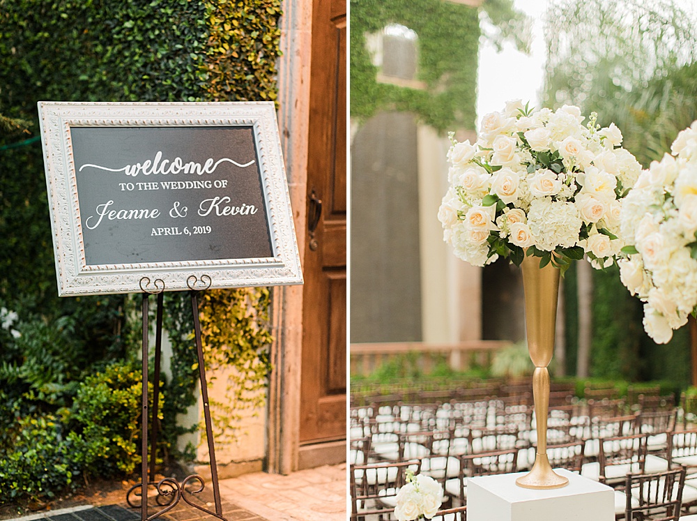 houston wedding at the bell tower details