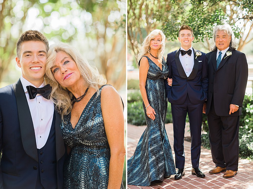 groom and family portraits