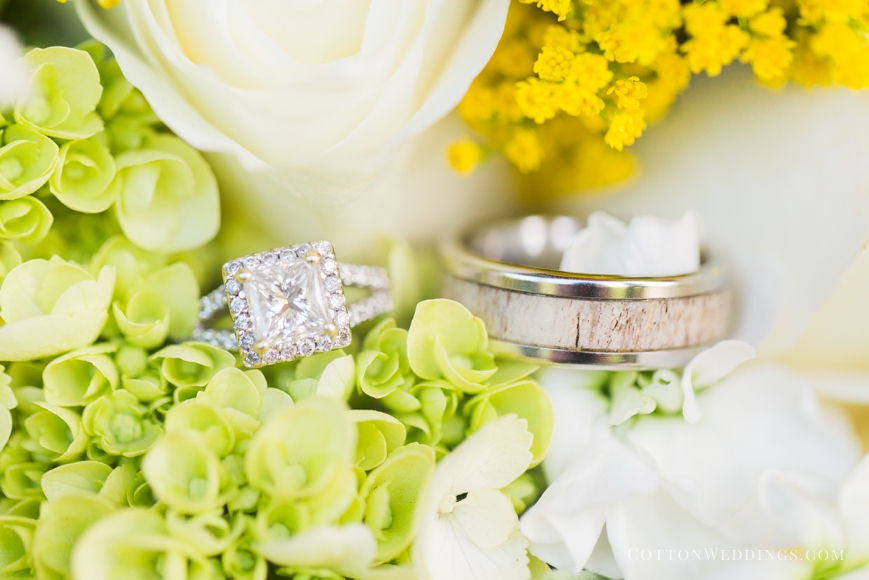 wedding rings custom wood groom's ring in flowers