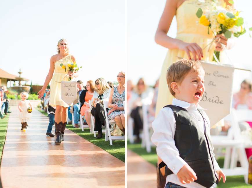 funny crying ring bearer