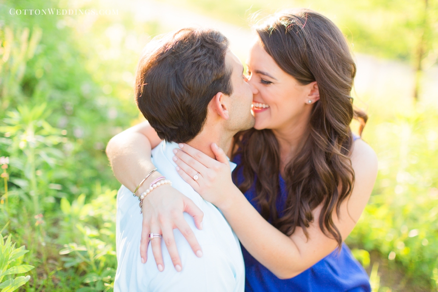 happy couple in love engagement session