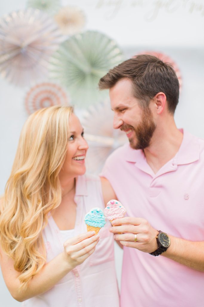 Ice Cream Gender Reveal Party | Houston Photographer