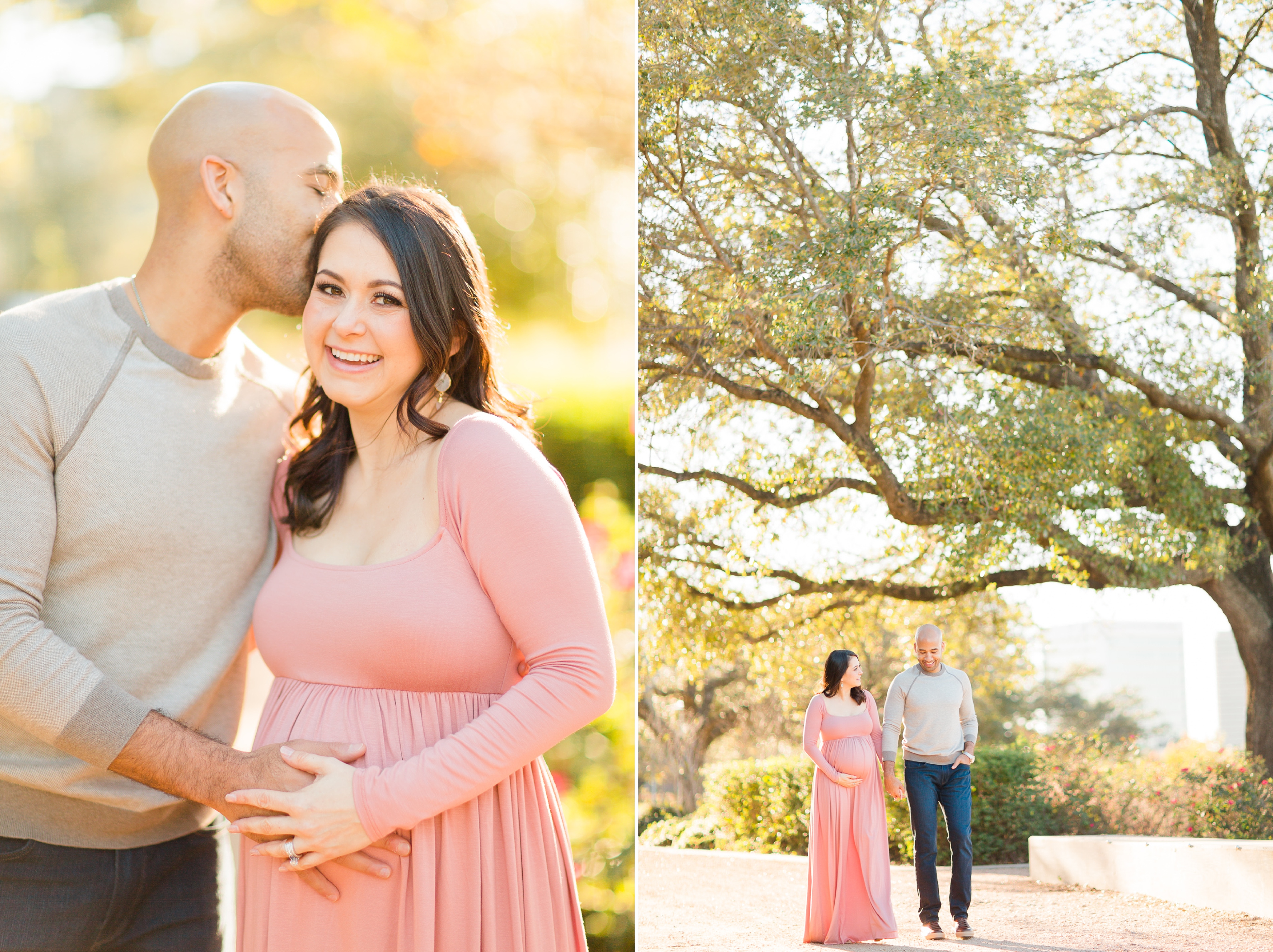 pink maternity session