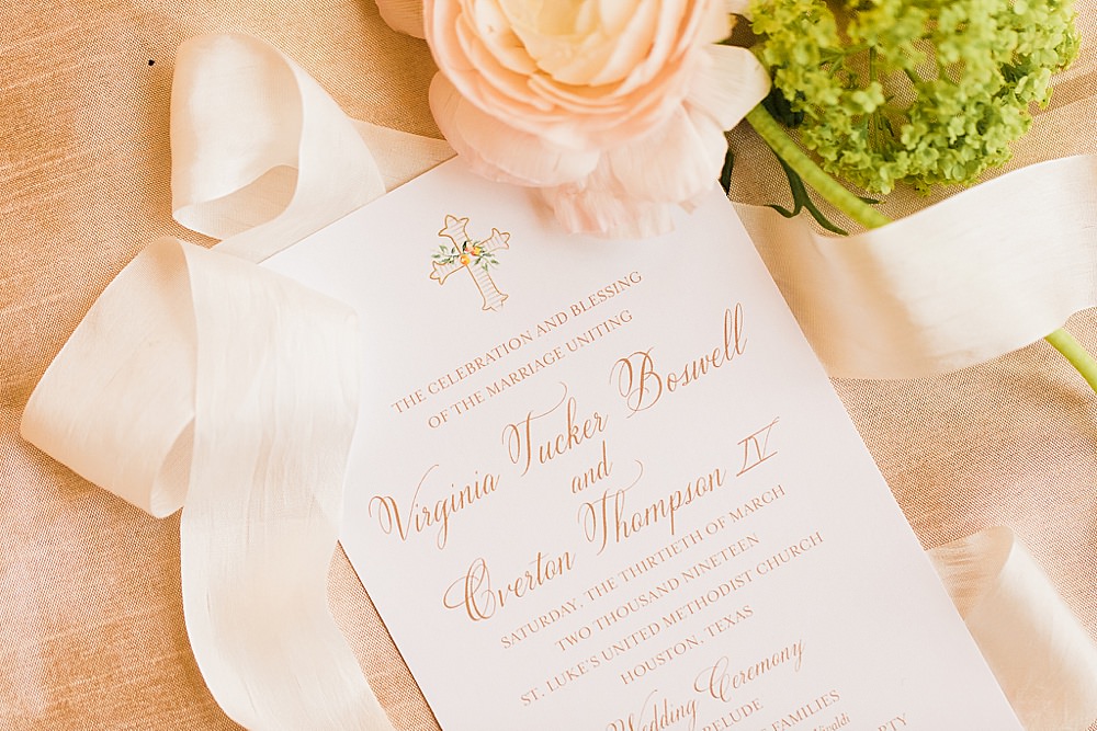 houston wedding invitation details